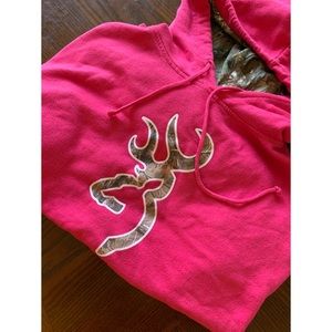 Hot Pink Camouflage Browning Sweatshirt